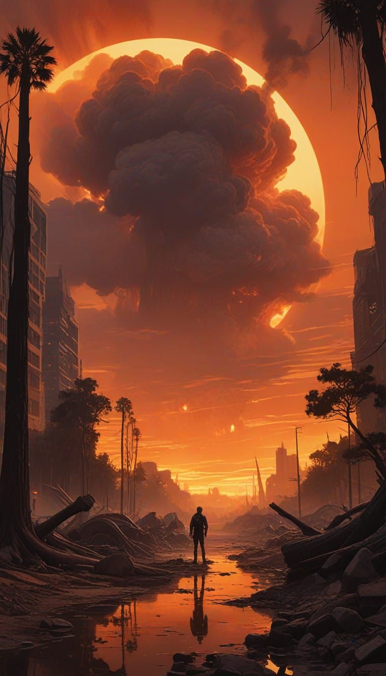 Vast Orange-Hued Inferno Engulfs Los Angeles Landscape