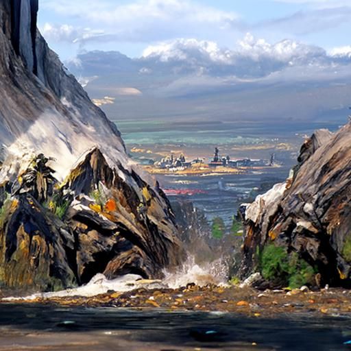 Disturbed Vista: An Oil Painting