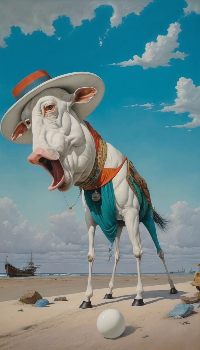 Surreal Hyperrealistic Scene in Filmic Photorealism