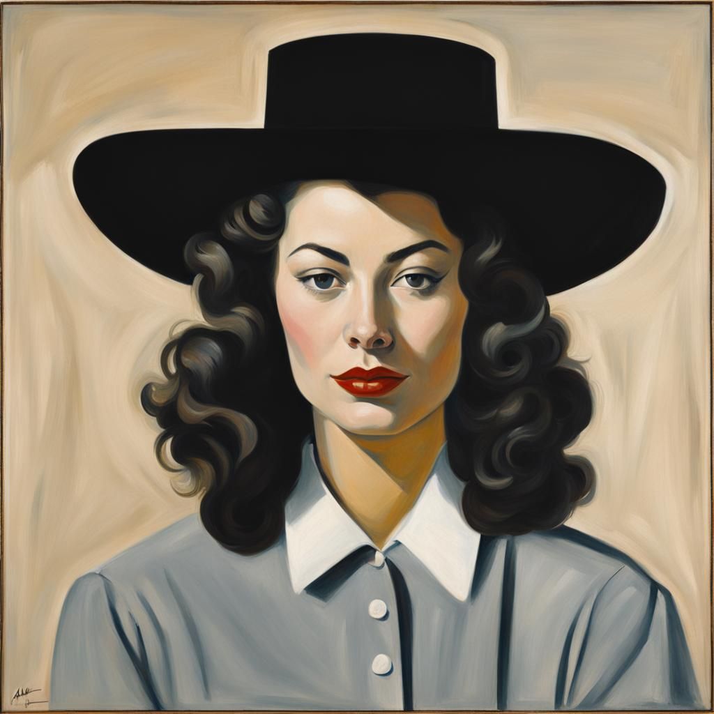 Ava Gardner as Wild Bill Hickock, Minimalist Impressionism