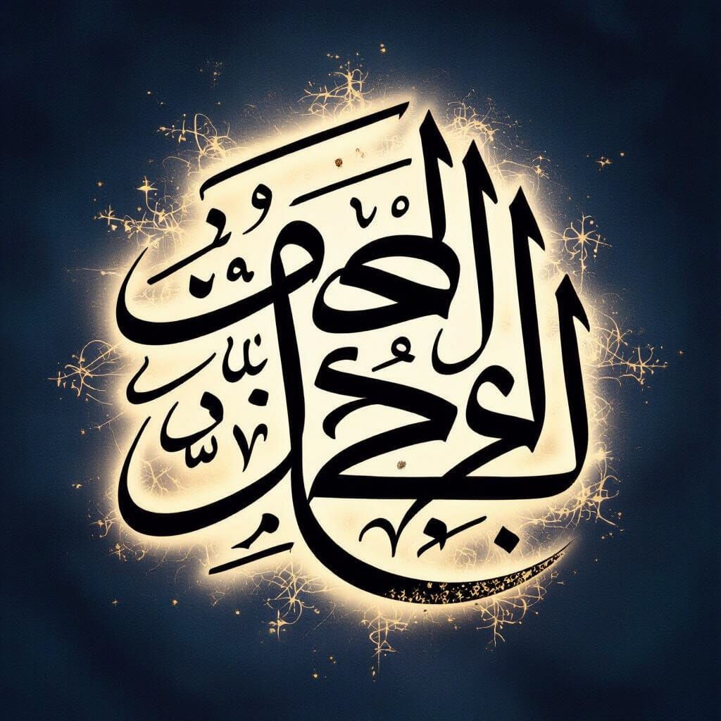 Elegant Arabic Calligraphy in Thuluth Script