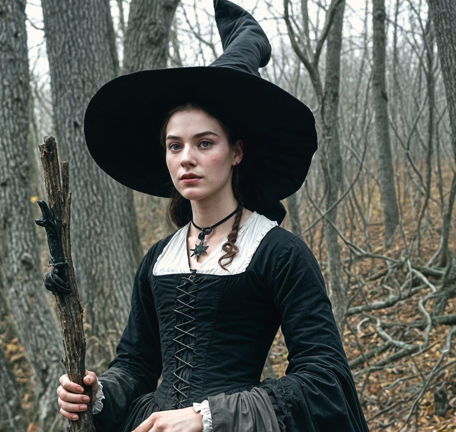 17th Century Witch During Salem Witch Trials