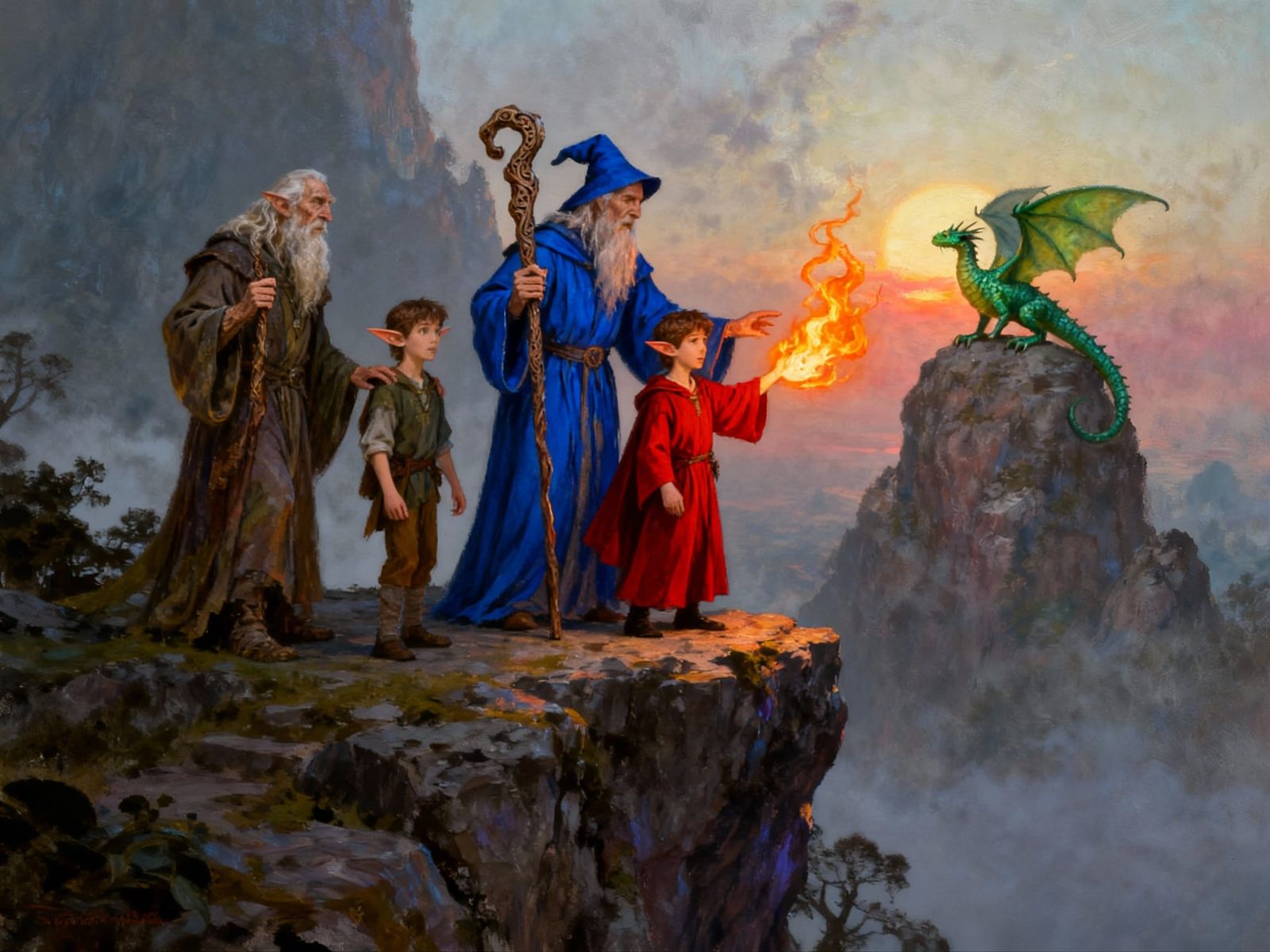 Magical Mentorship: Wizards Guiding Proteges