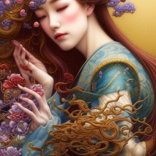 Ethereal Mystics in Ornate Hyperdetailed Fantasy Style