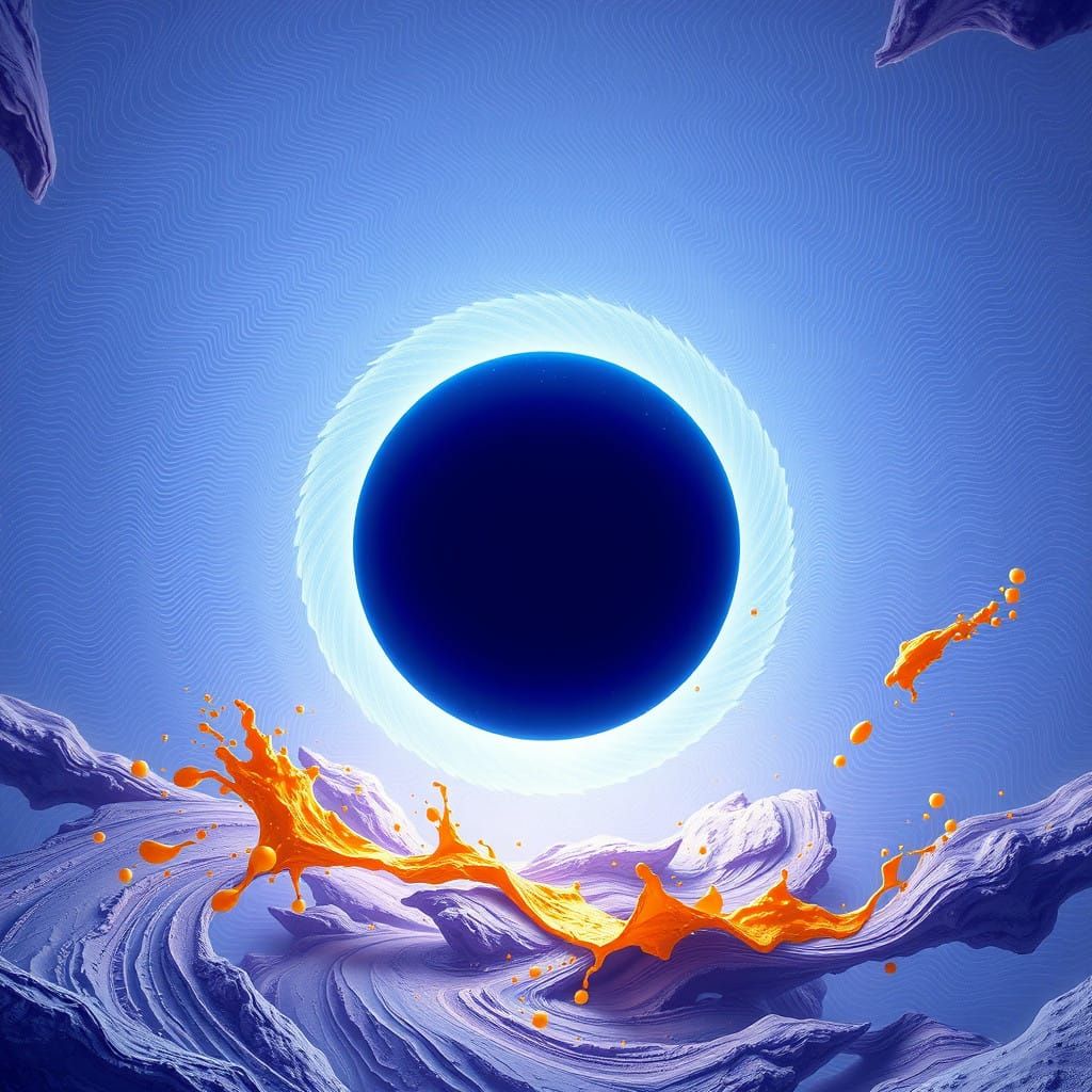 Ethereal Portal in Vibrant, Swirling Vortex