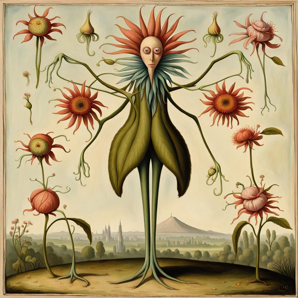 Anthropomorphic flower