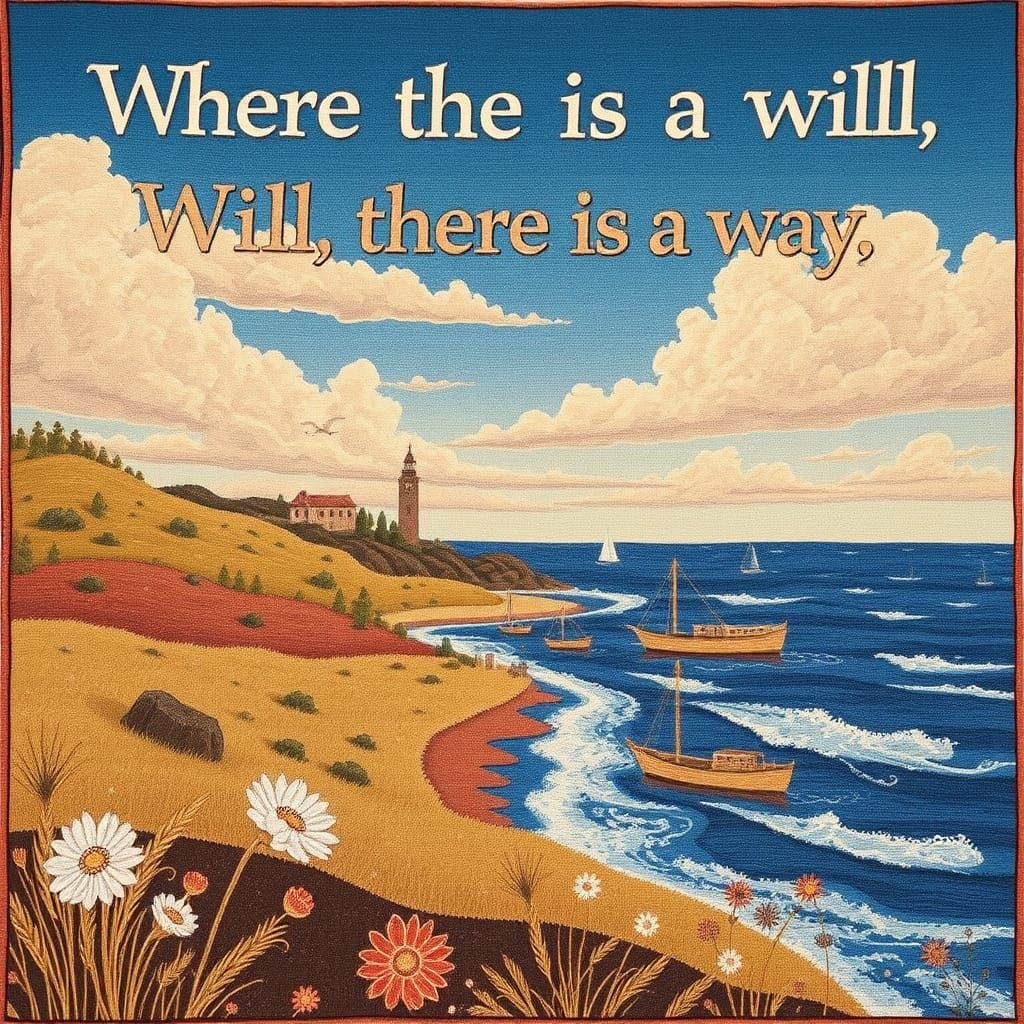 Inspirational Tapestry: Where There's a Will