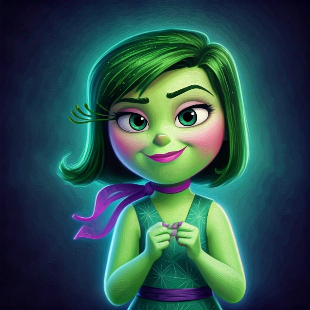 Disgust from Inside Out: Impressionistic Portrait