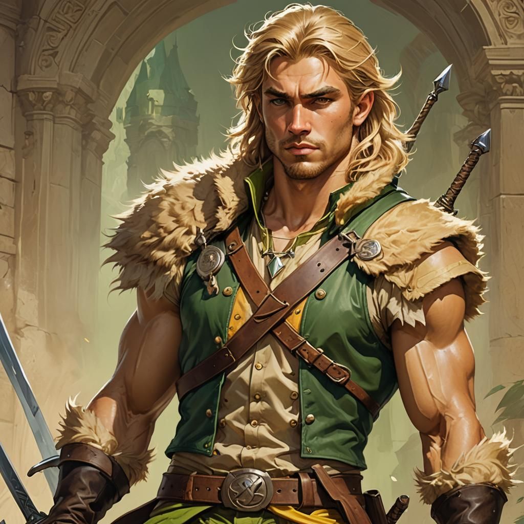 Fantasy Warrior Portrait in Hyperdetailed Style