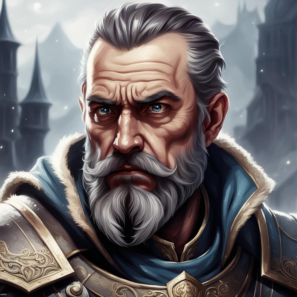 Worried Lord Portrait in Epic Fantasy Style