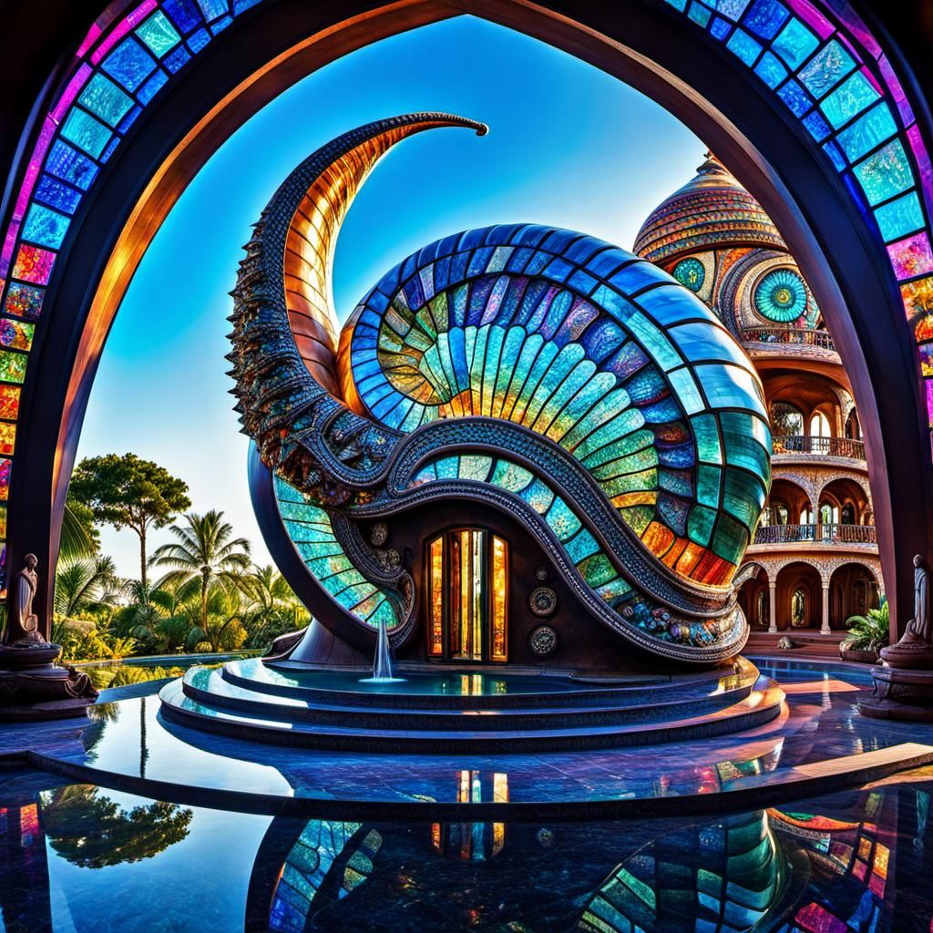 Futuristic Snail House in India: Psychedelic Architecture