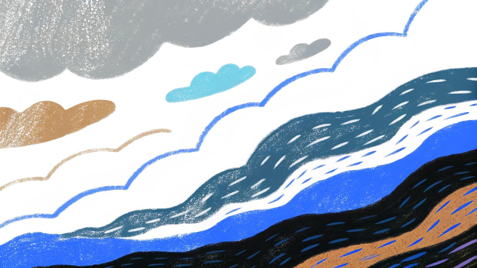 Vibrant Abstract Blended Colors With Atmospheric Light Bloom