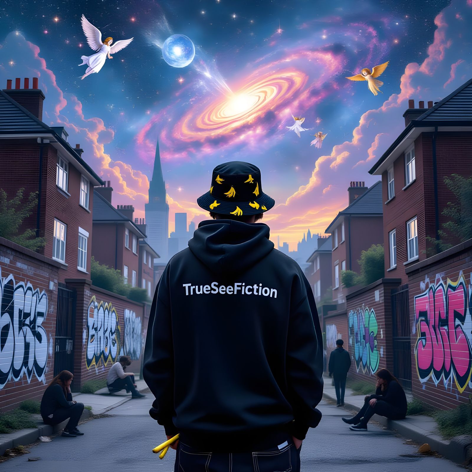 Cosmic Radburn Housing: A Sci-Fi Dreamscape