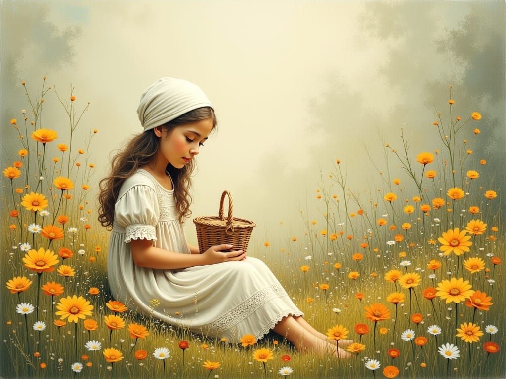 Ethereal Whispers in a Wildflower Meadow