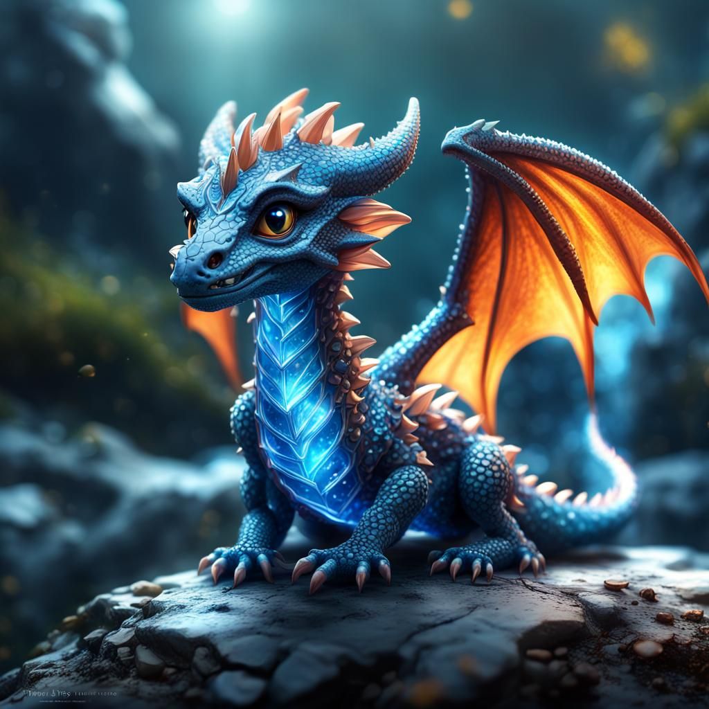 Little Saphire Dragon