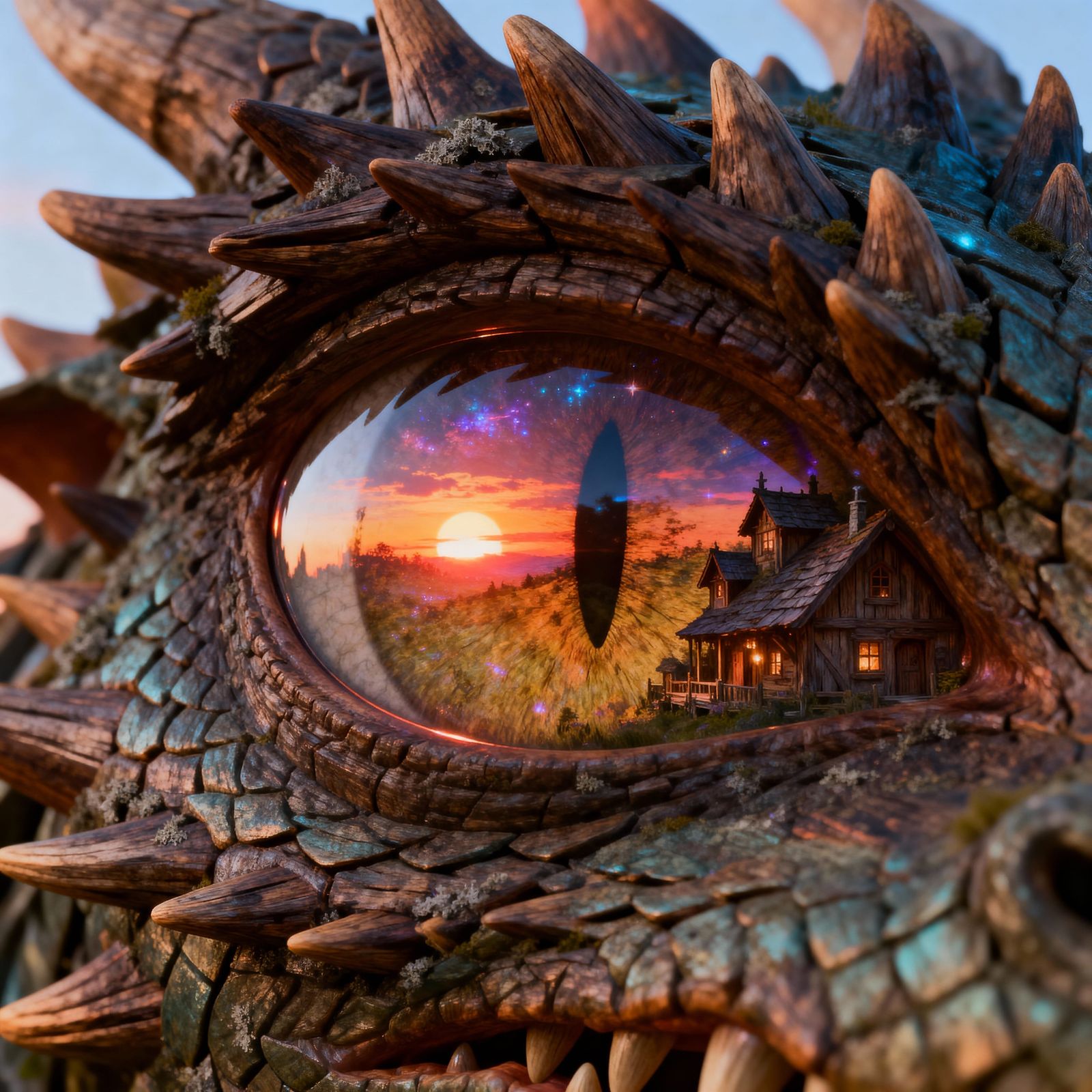 Dragon Eye Landscape at Sunset