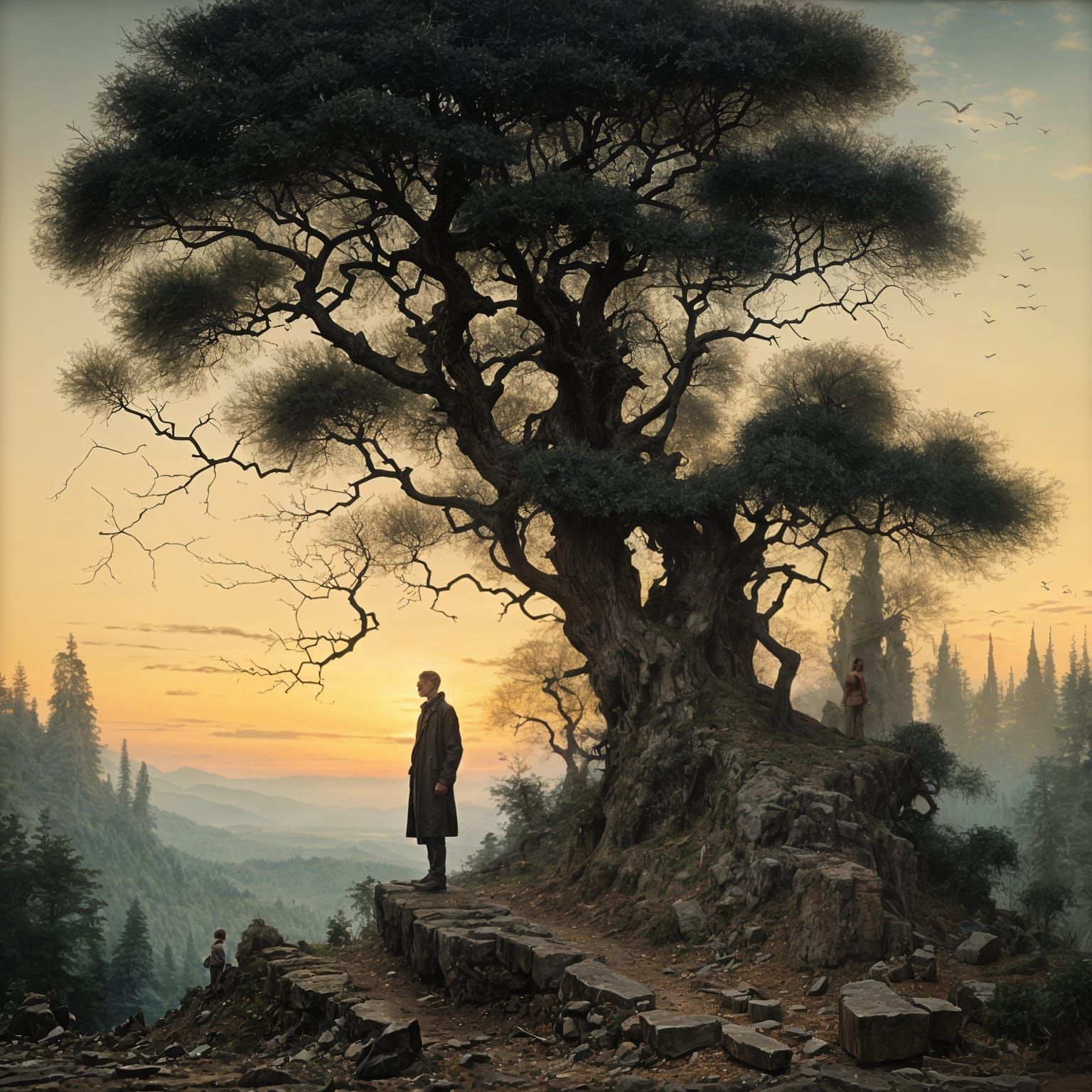 Traveler at Dusk: Esoteric Sculpture