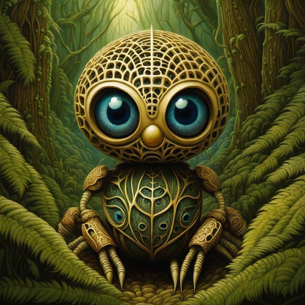 A mutant spider in the forest