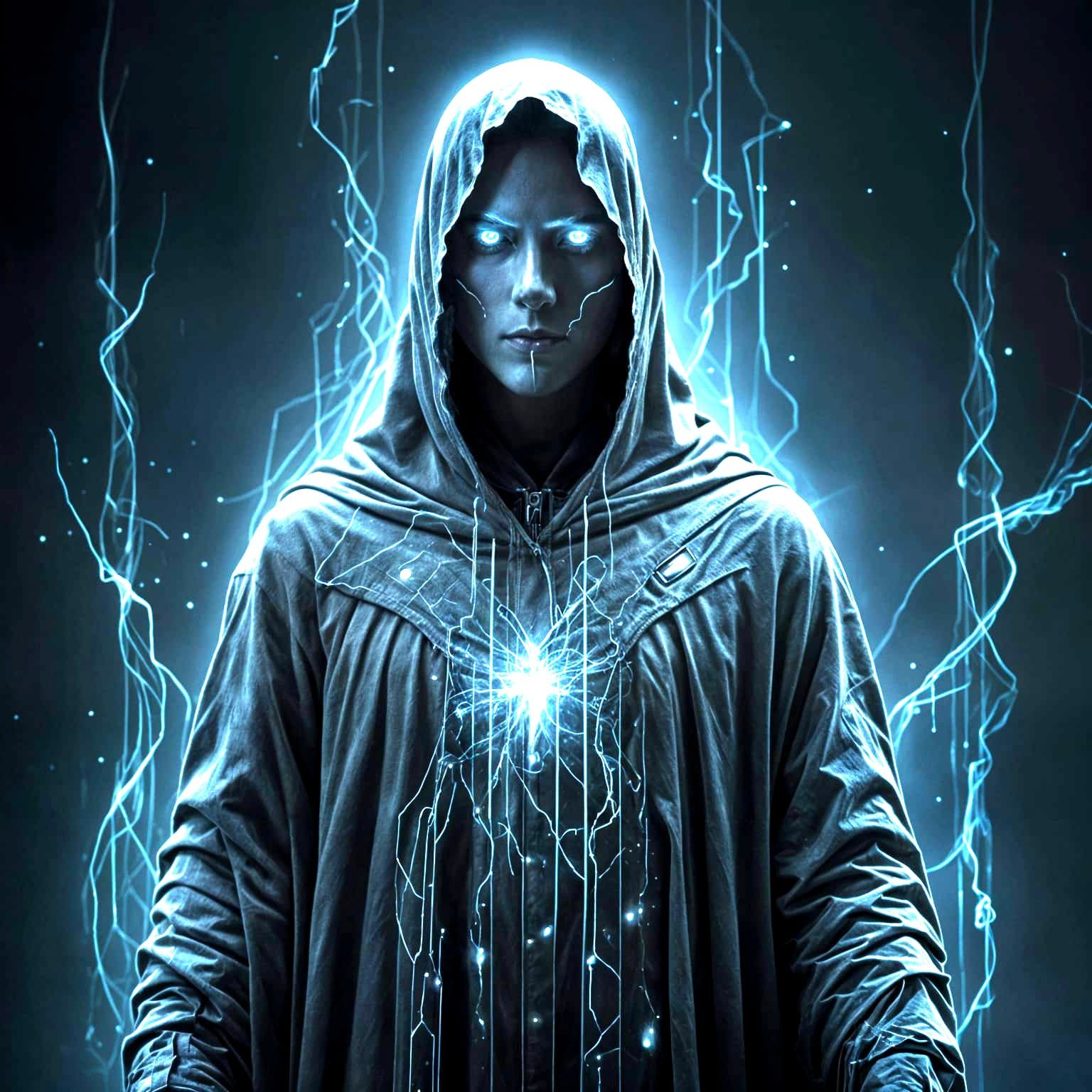 Ethereal Ghostly Presence in Digital Realm