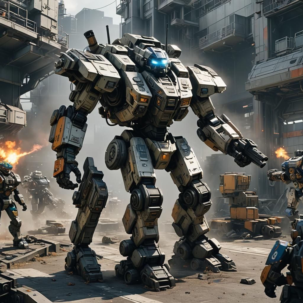 Futuristic War Machine: Sci-Fi Mech Fusion