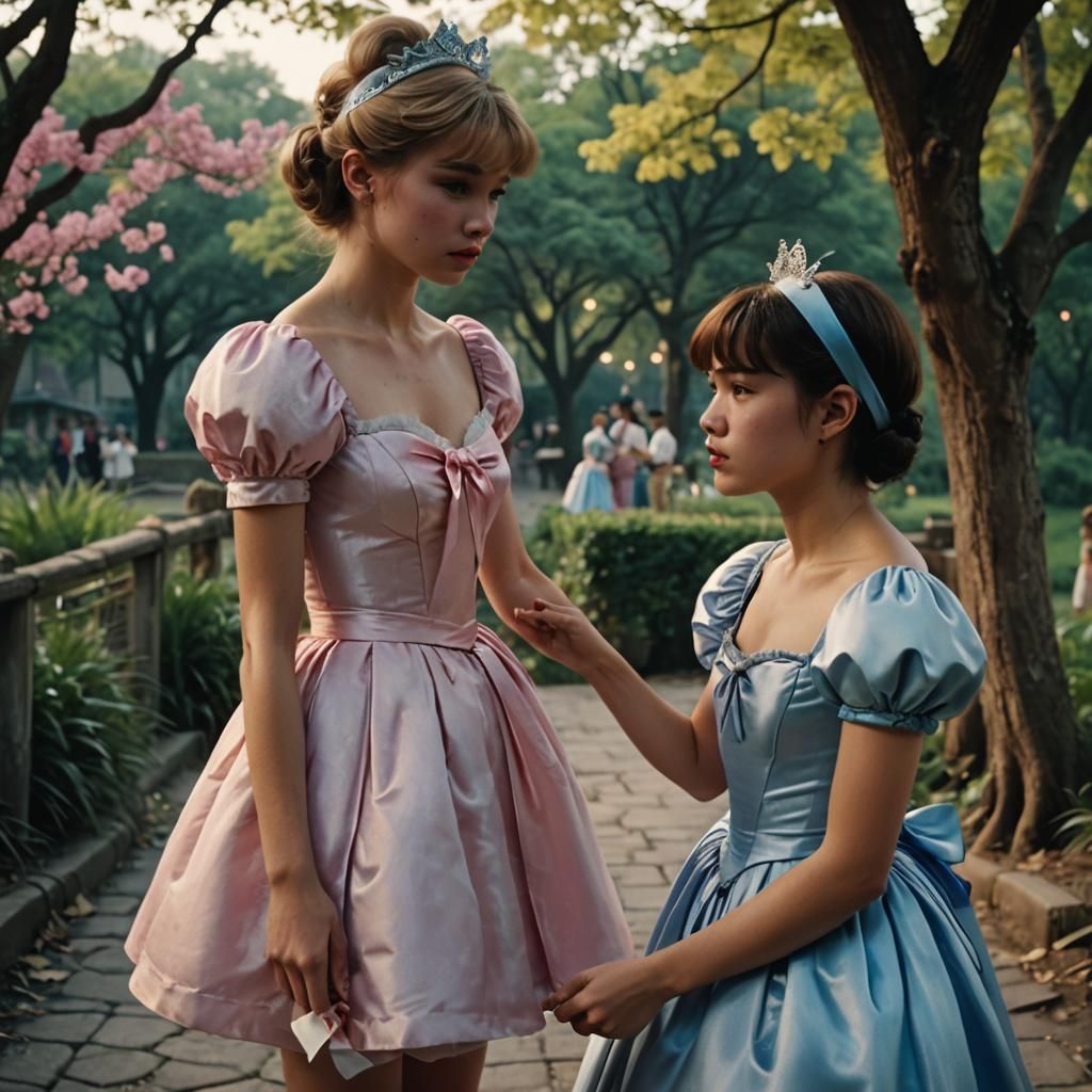 Boys with Ribbons in Cinematic Style