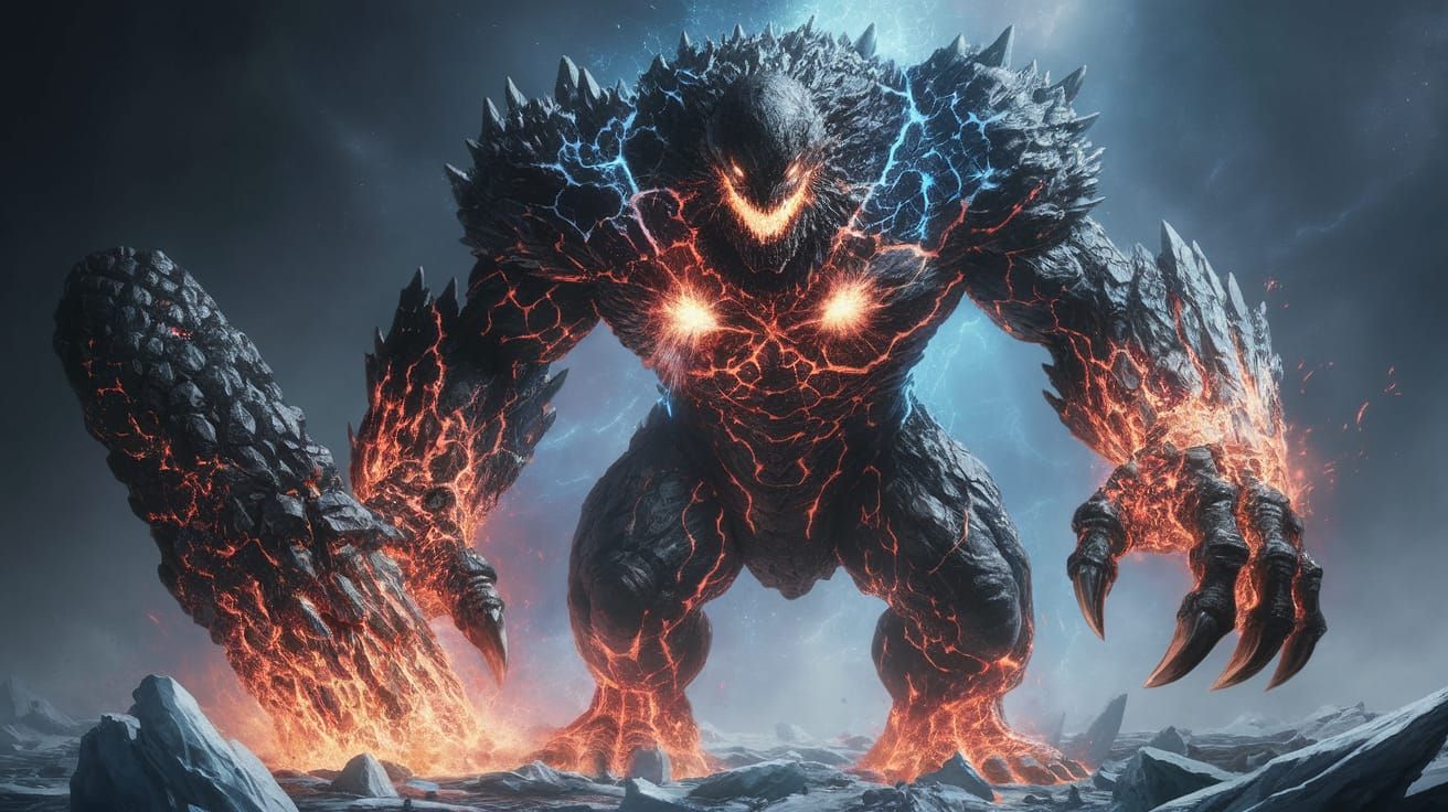 Towering Kaidzilla Awakens in Frozen Wasteland