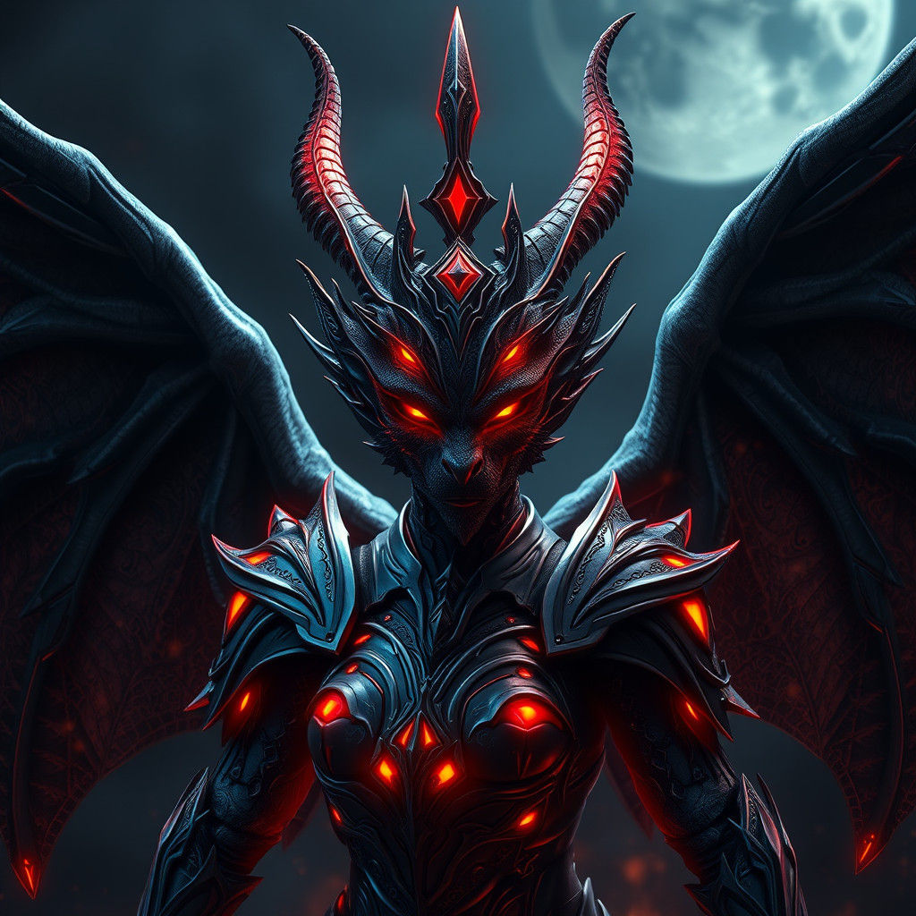 Regal Gargoyle Leading Legion in Dark Fantasy Style