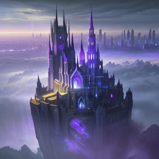 Vast Magical City Ascends Into Sky
