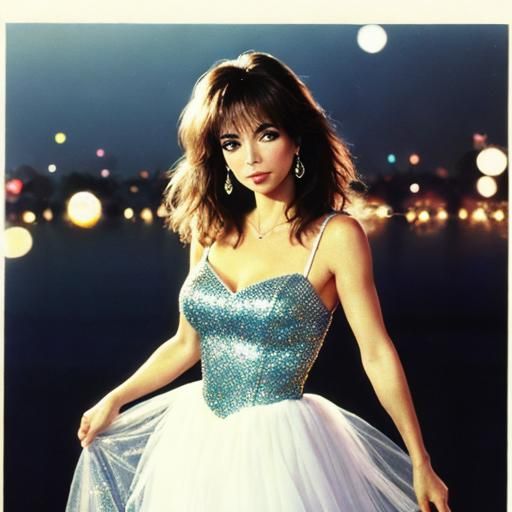 Glamorous 80s Tulle Dress Portrait