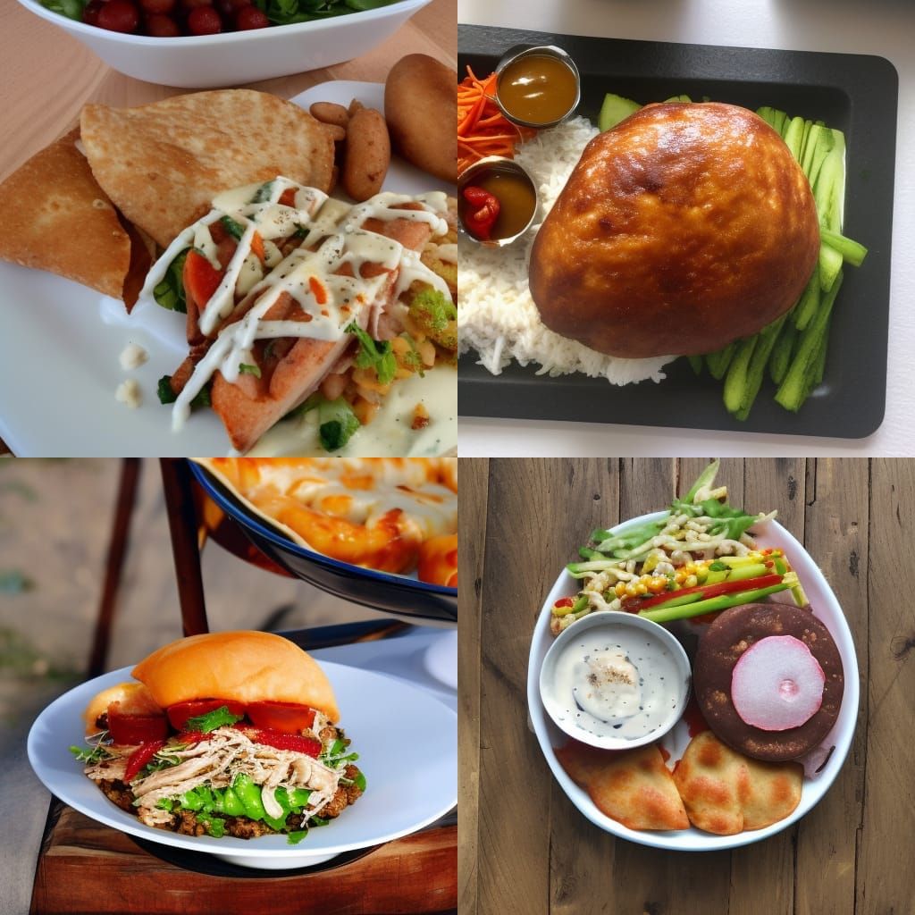 Abstract AI Interpretation of Food