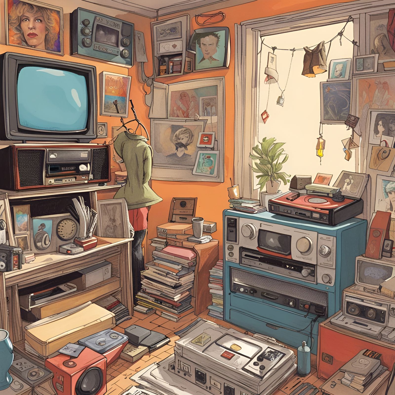 My room as a teen in the 80s