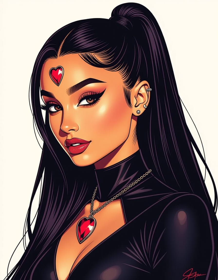 Ariana Grande as Raven: DC Comics Superheroine