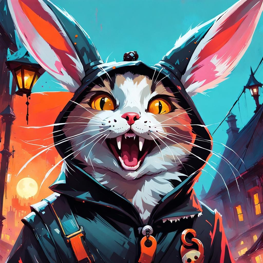 A wolf in sheep's clothing: Sneaky kitty!