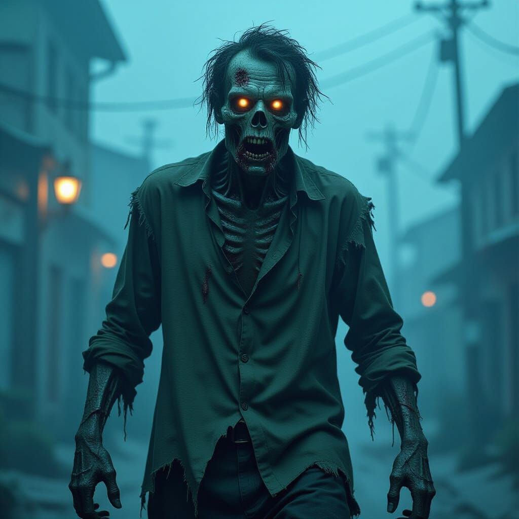 Visceral Horror Zombie Concept Art