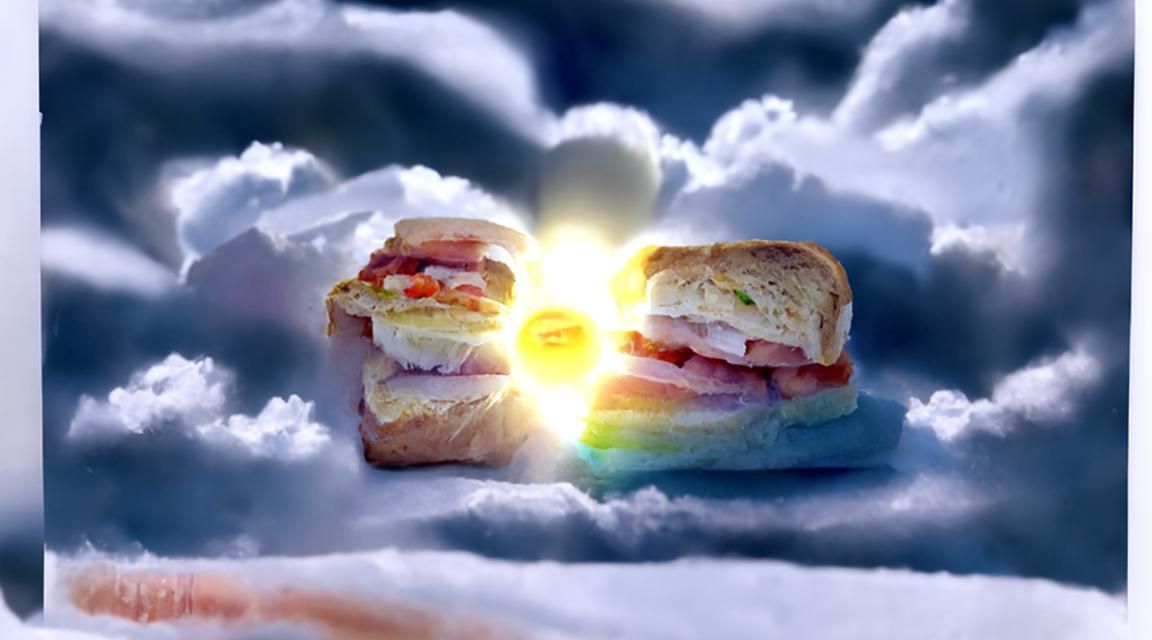 Sandwich in Divine Sunshine with Soft Focus