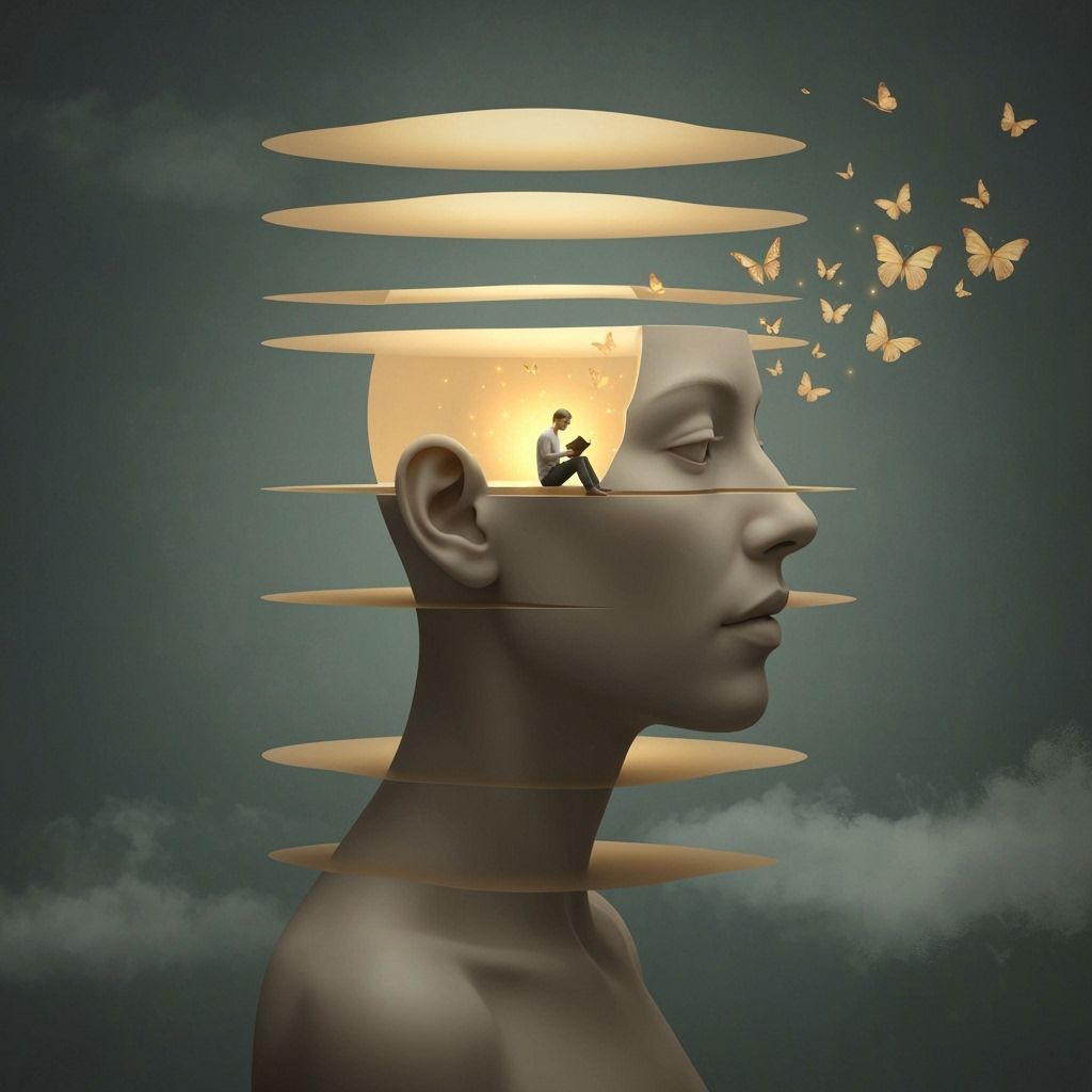 Surreal Portrait: Woman's Mind as Open Space