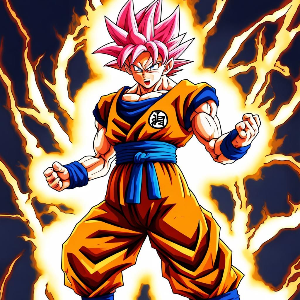 Goku Super Saiyan God Illustration