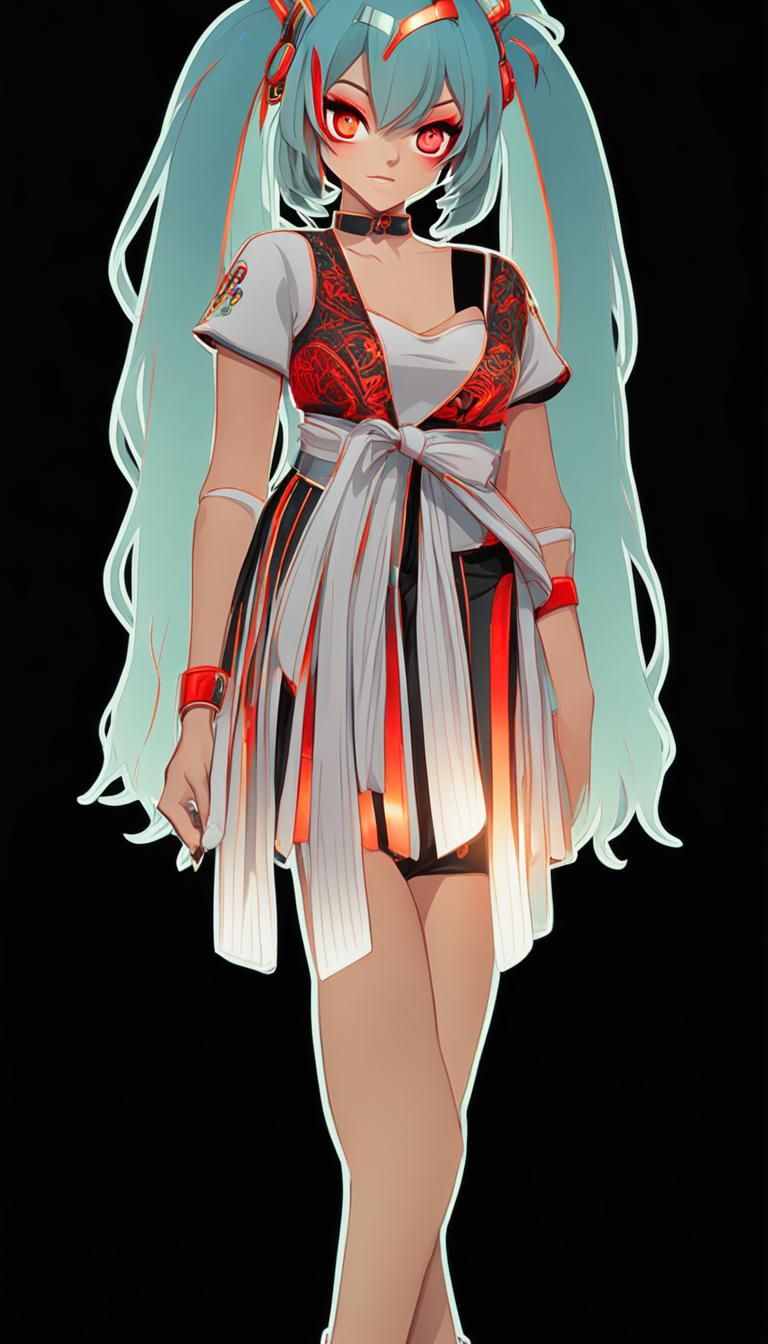 Stylish Miku Character in a Modern Aesthetic