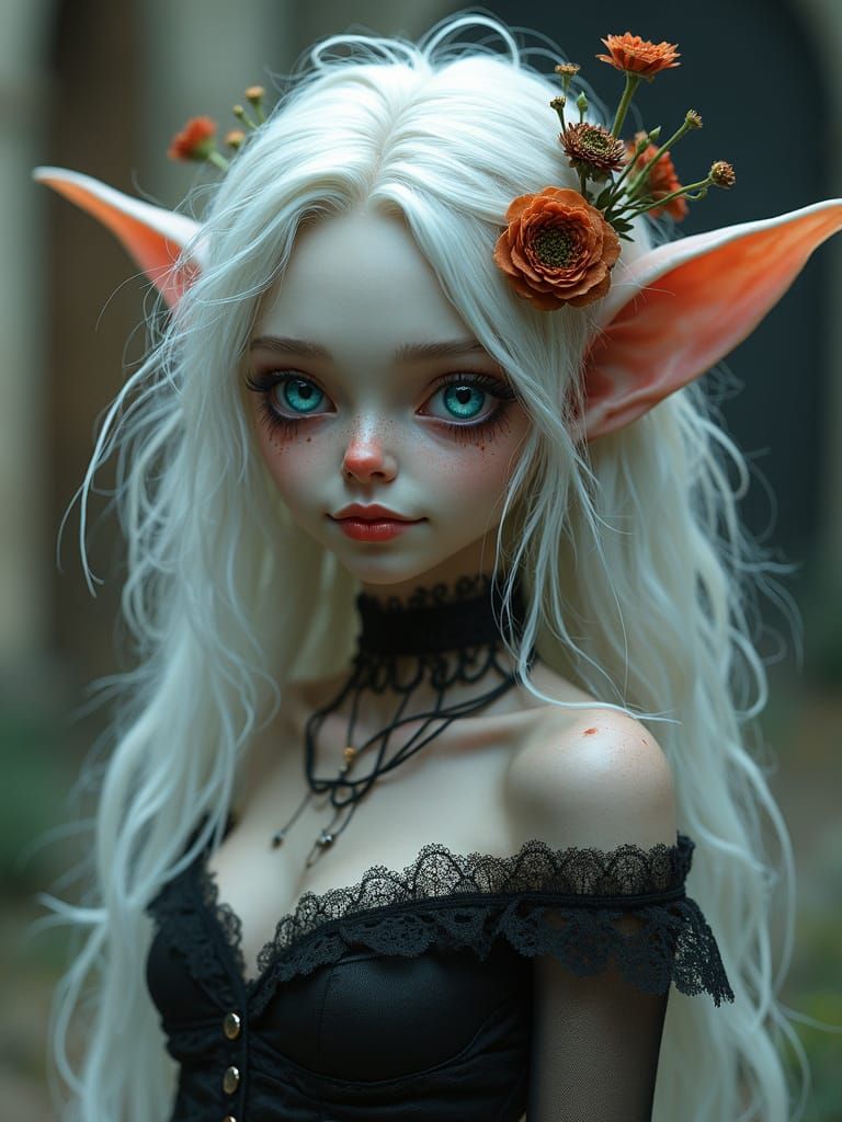 Sugary Siren in Baroque Mourning