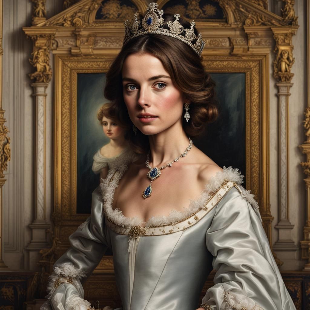 Historical Royal Portrait Inspired by Ana de Armas
