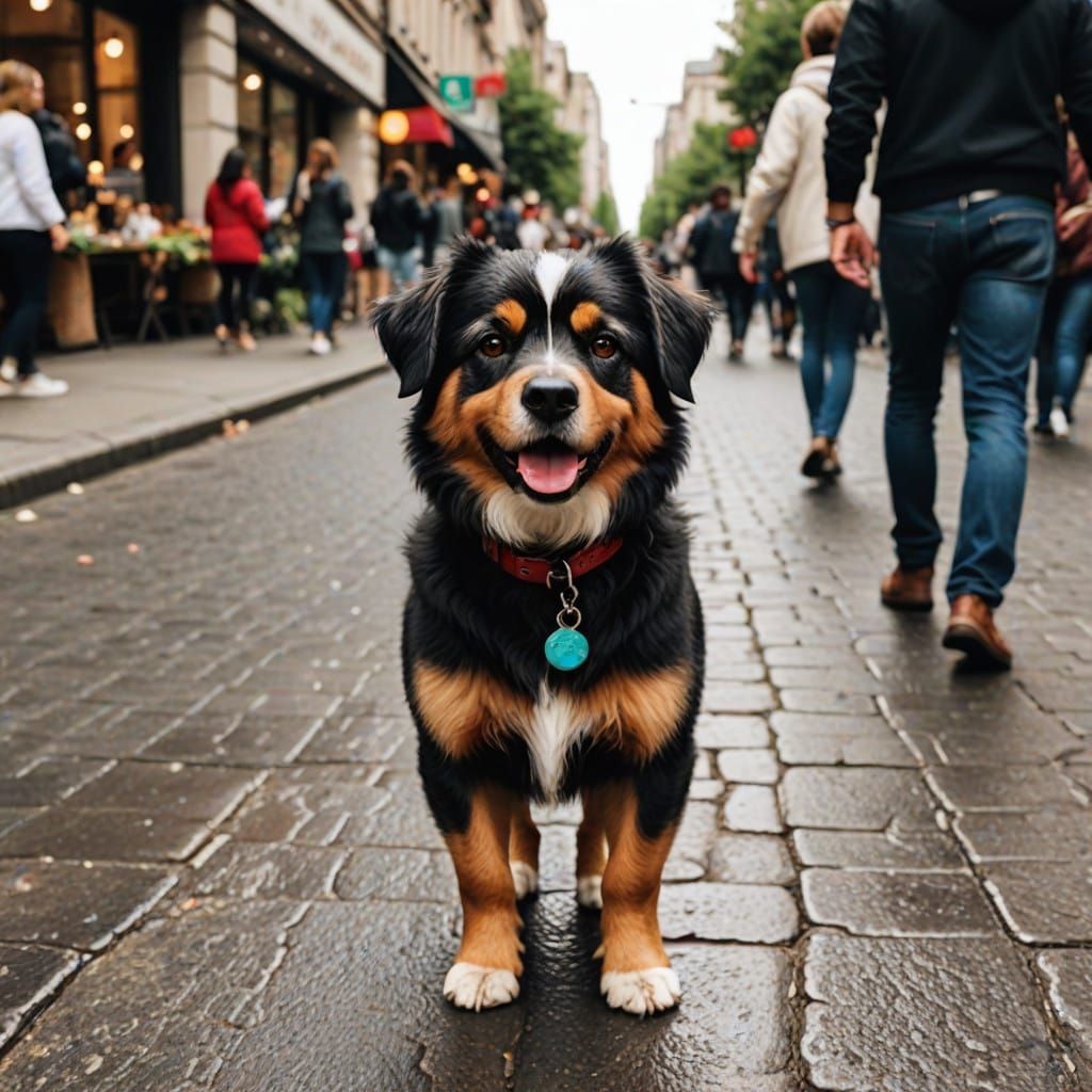 Dancing Woman Surrounded by Animals