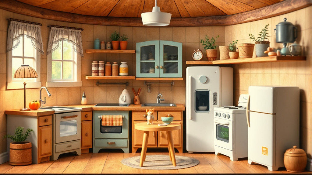 Whimsical Child's Kitchen Inspired by Classic Illustration