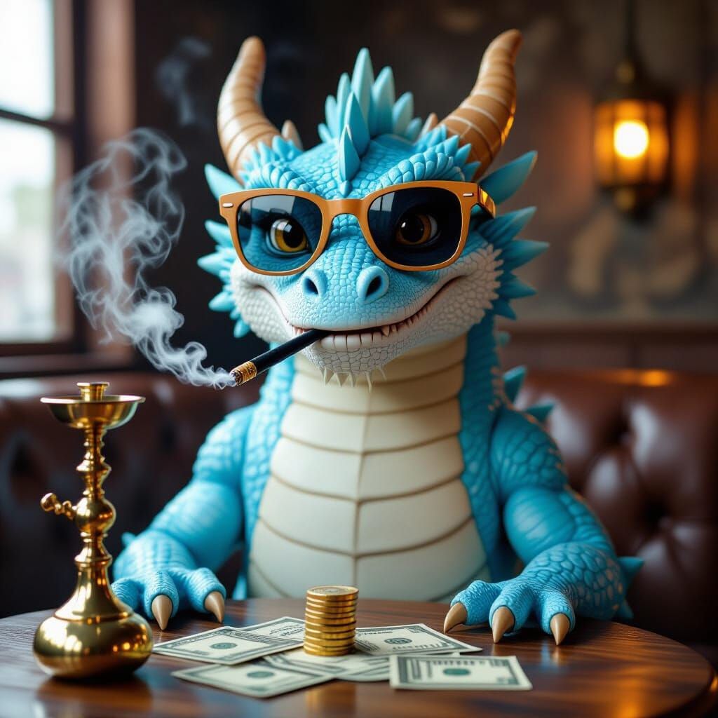 Arctic Dragon Living Lavish Lifestyle Smoking Hookah