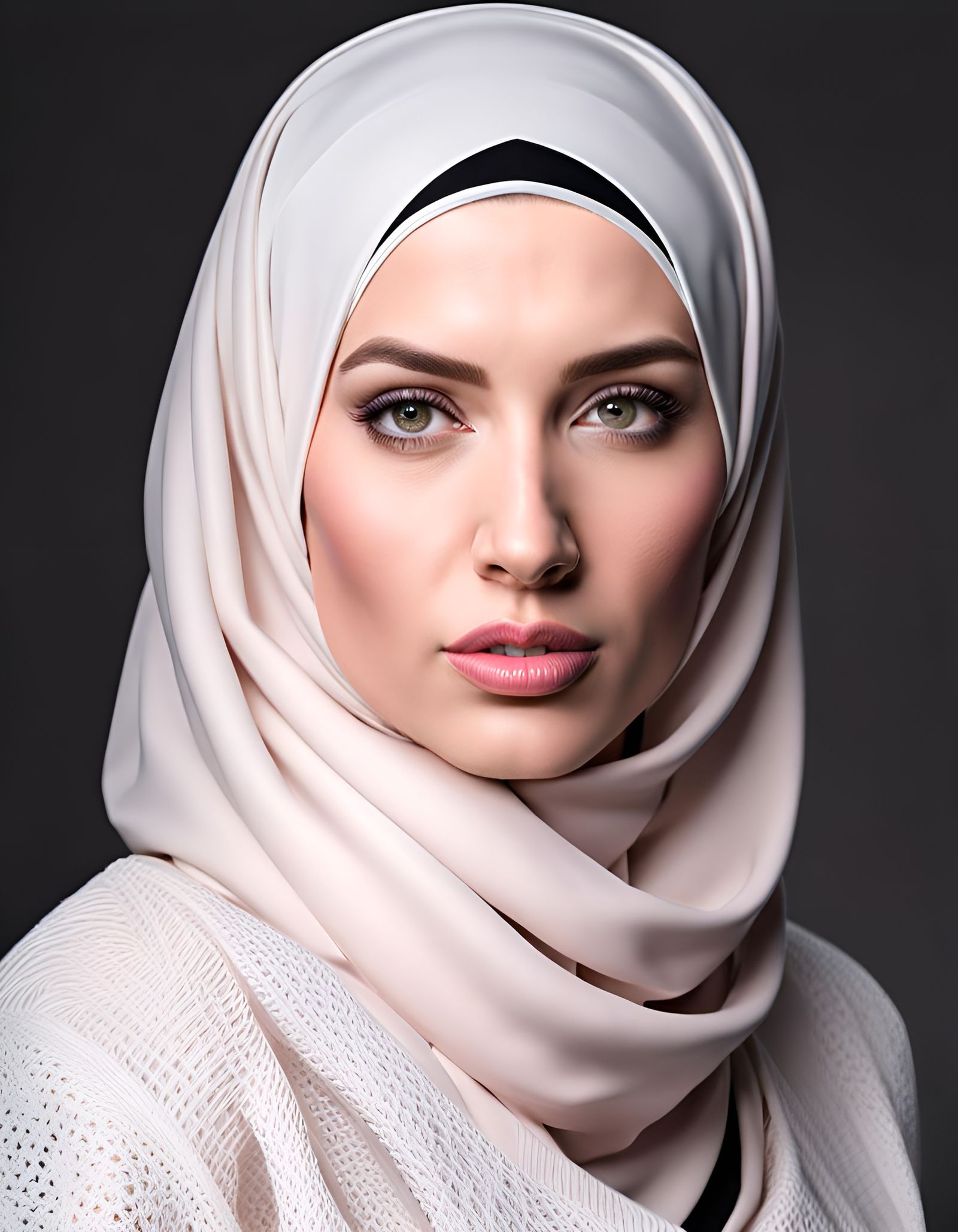 Modest Portrait of a Hijabi Woman in London