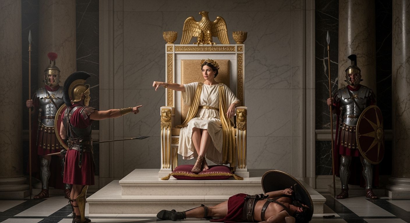 Empress Messalina's Judgment in Royal Palace