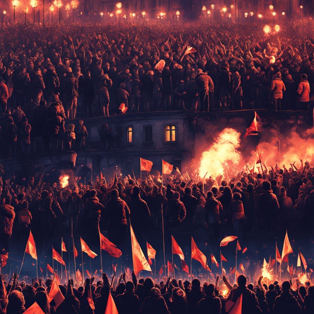 An intimate football championship celebration