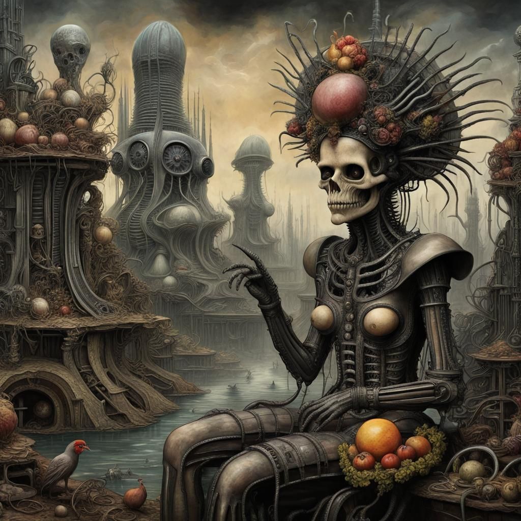 Evil Chicken Monster in Post-Apocalyptic Wonderland