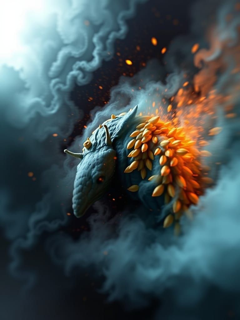 Majestic Chariot Racing Through Ancient Desert Landscape