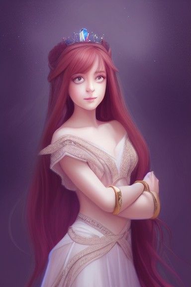 Fantasy Princess Aeolian, Digital Art Style