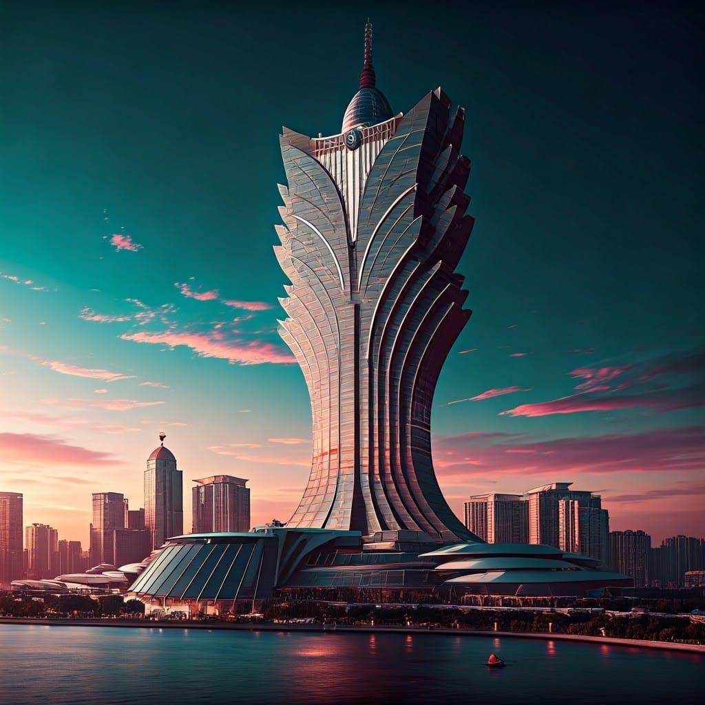 Mirage Hotel in Macau: Surreal Matte Painting
